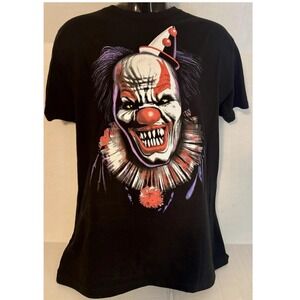 Way To Celebrate Halloween Evil Clown Graphic T-Shirt Black Men's Large  0213